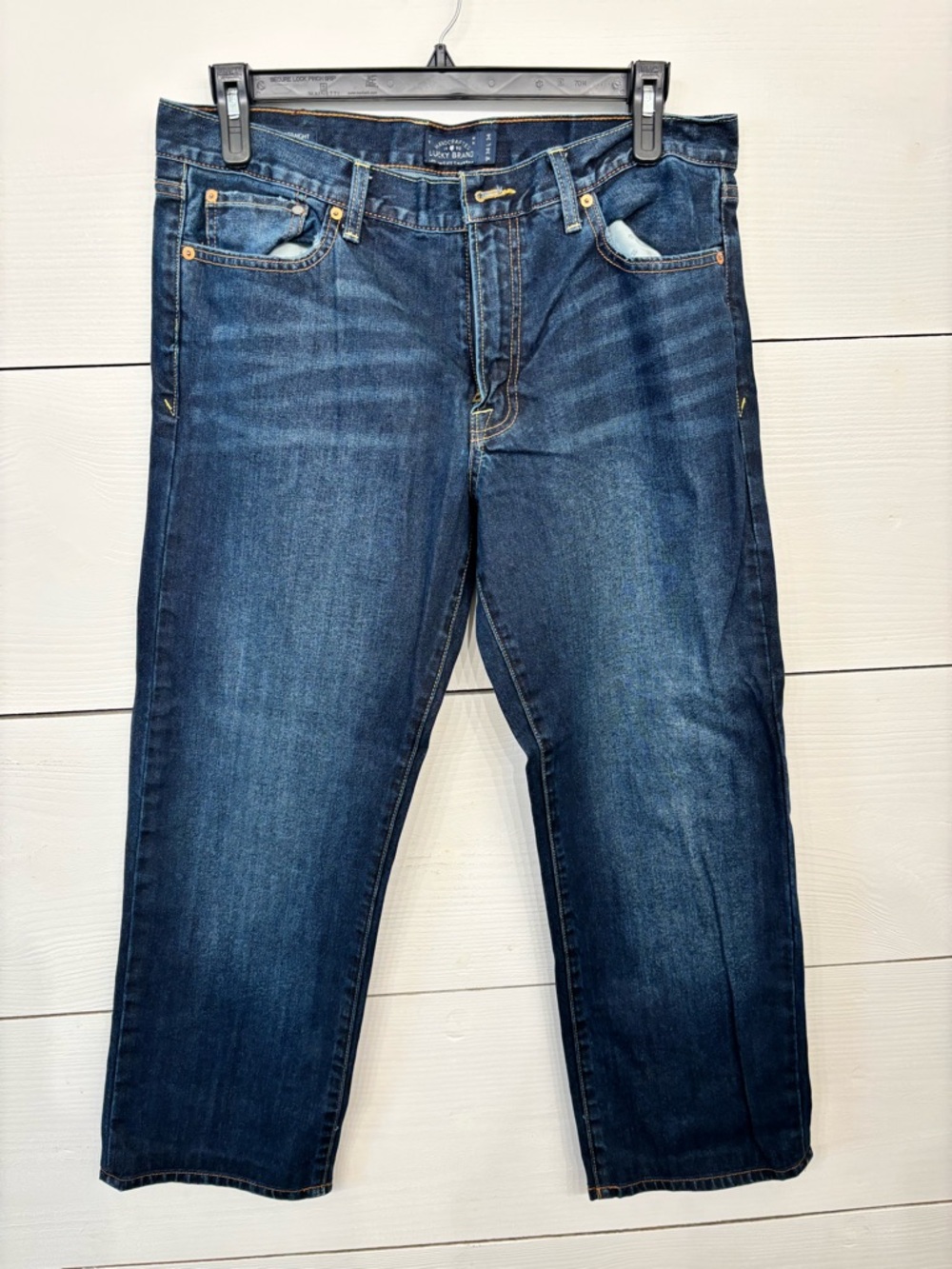 Lucky Brand Men's Dark Blue Straight Jeans